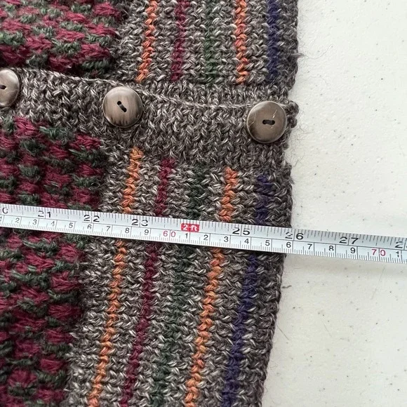 Vtg Marshall Fields Country Shop Wool Mens Sz M Chunky Grandpa Cardigan Sweater - Picture 15 of 15